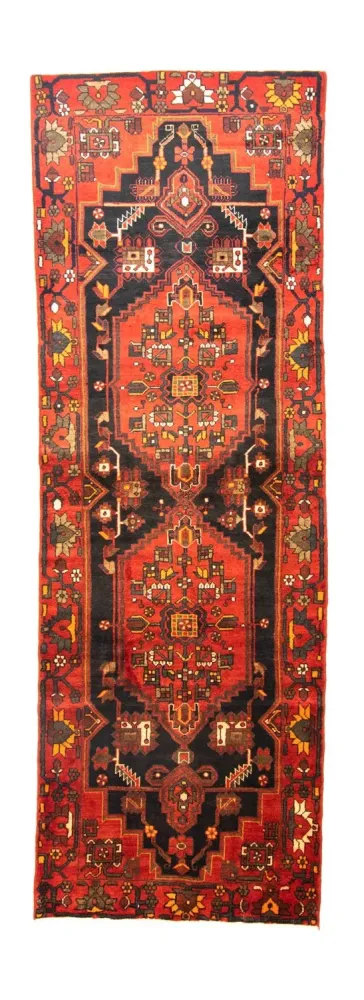 Løper Persisk teppe - Nomadisk - 310 x 105 cm - blå