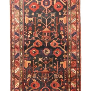 Løper Persisk teppe - Nomadisk - 310 x 110 cm - blå