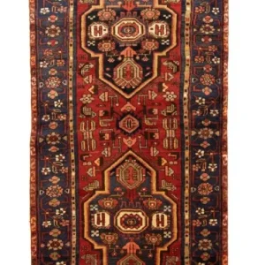 Løper Persisk teppe - Nomadisk - 313 x 100 cm - brun