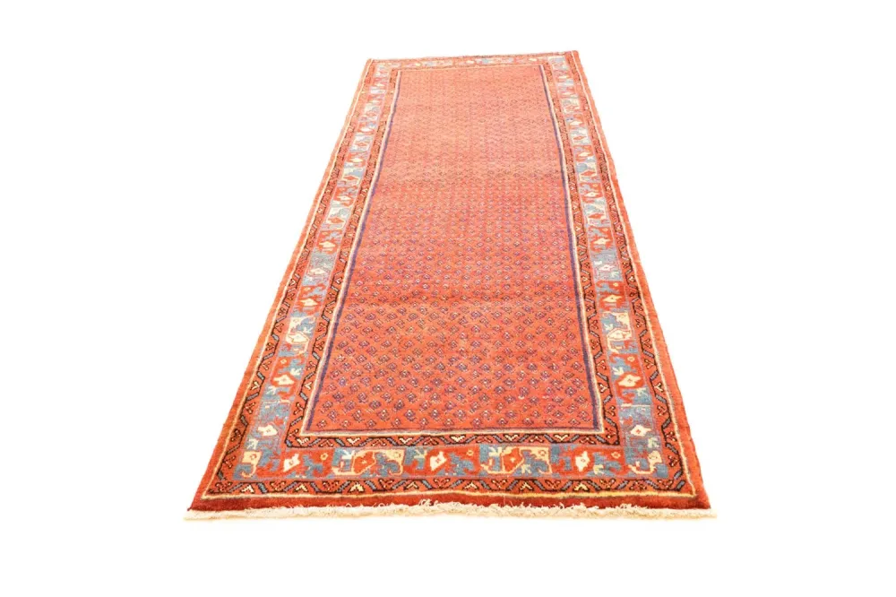 Løper Persisk teppe - Nomadisk - 317 x 110 cm - brun
