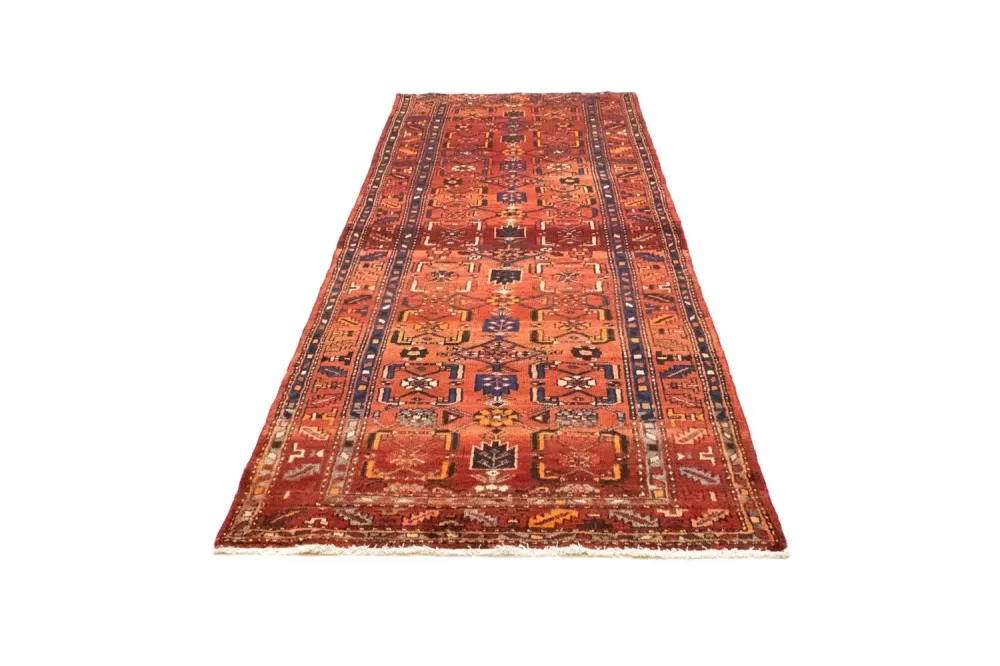 Løper Persisk teppe - Nomadisk - 318 x 108 cm - oransje