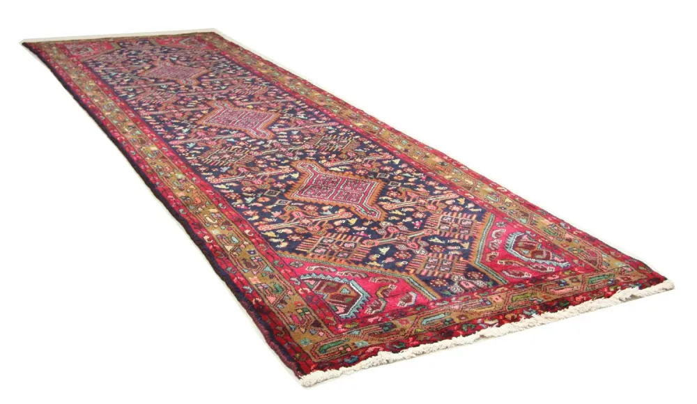 Løper Persisk teppe - Nomadisk - 336 x 110 cm - blå