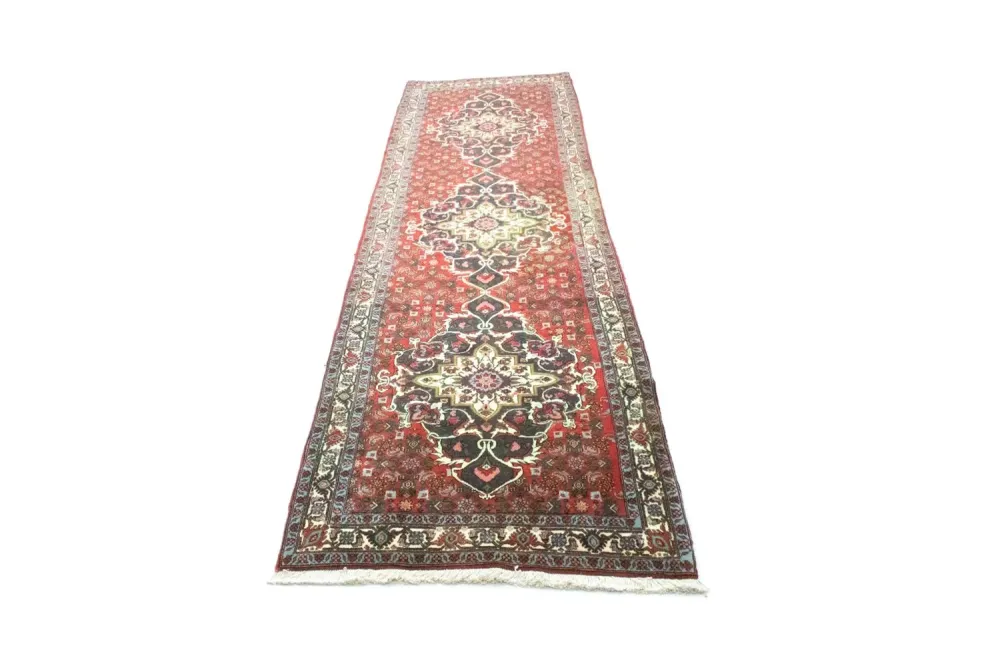Løper Persisk teppe - Nomadisk - 372 x 95 cm - rød