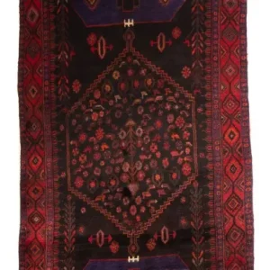 Løper Persisk teppe - Nomadisk - 380 x 146 cm - mørkeblå