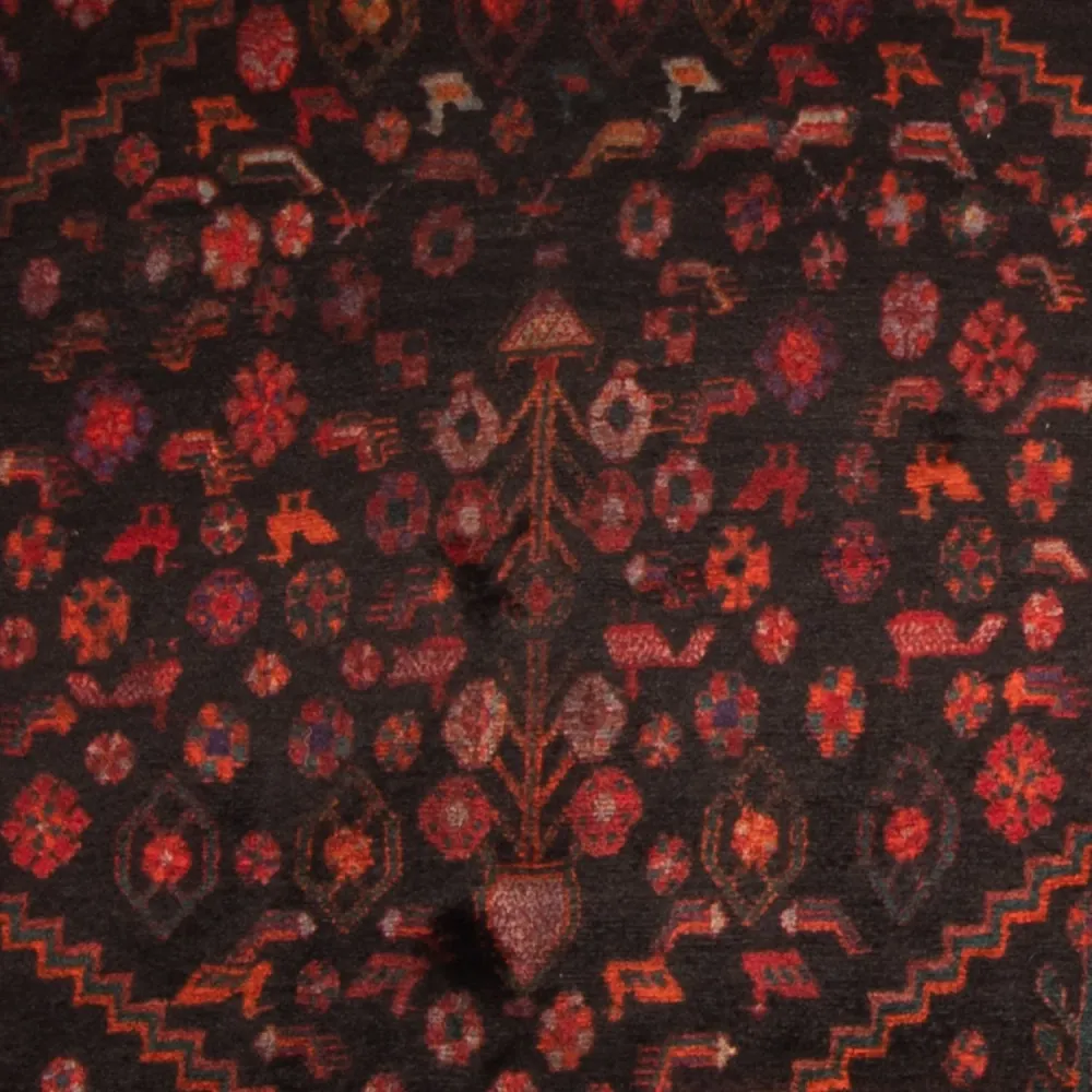 Løper Persisk teppe - Nomadisk - 380 x 146 cm - mørkeblå