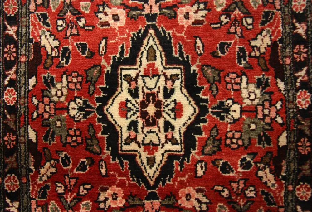Løper Persisk teppe - Nomadisk - 384 x 83 cm - rød