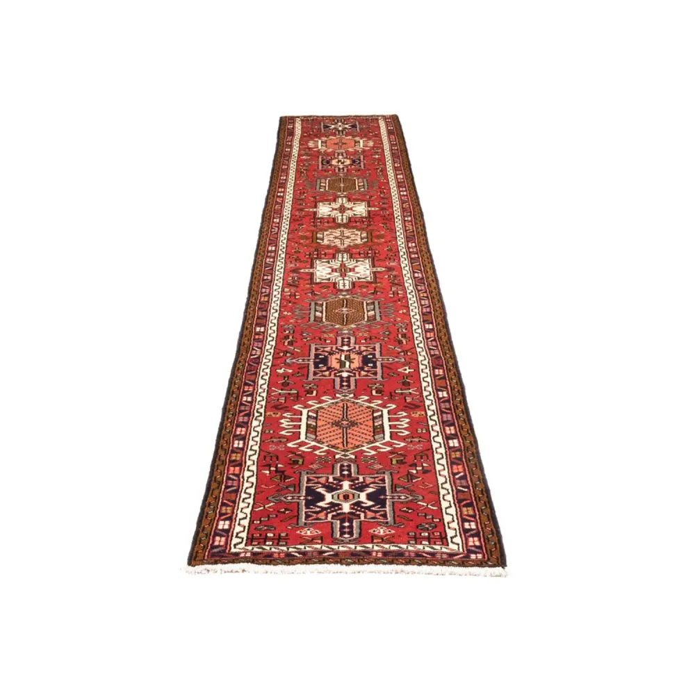Løper Persisk teppe - Nomadisk - 390 x 70 cm - rød