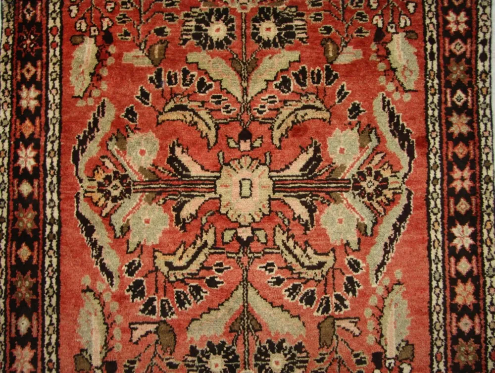 Løper Persisk teppe - Nomadisk - 405 x 112 cm - lys rød