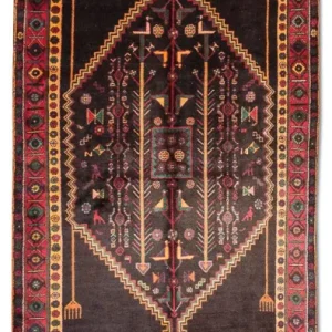 Løper Persisk teppe - Nomadisk - 411 x 143 cm - mørkeblå