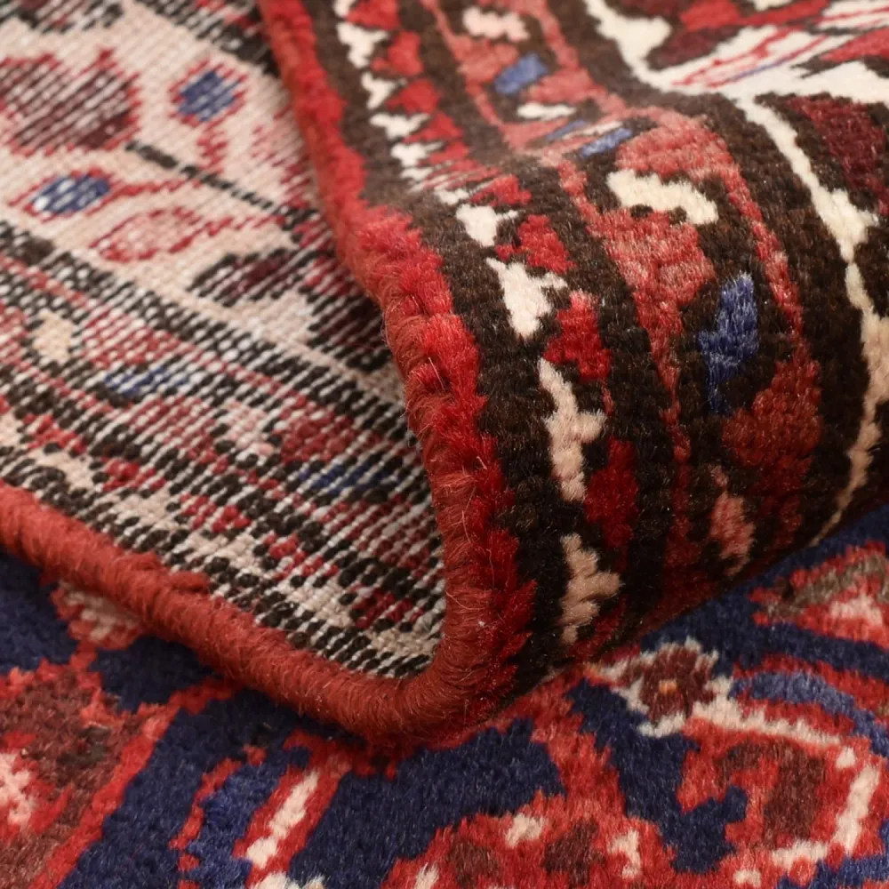 Løper Persisk teppe - Nomadisk - 419 x 88 cm - bordeaux rød