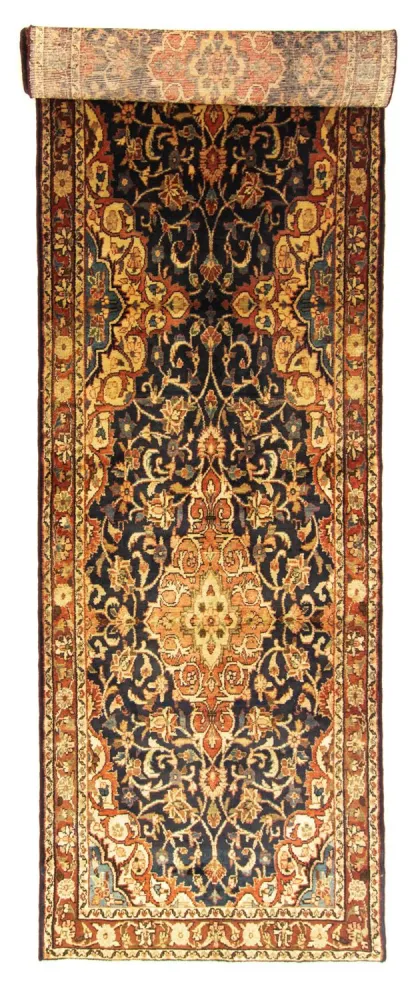 Løper Persisk teppe - Nomadisk - 428 x 110 cm - blå