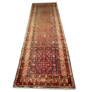 Løper Persisk teppe - Nomadisk - 440 x 114 cm - rød