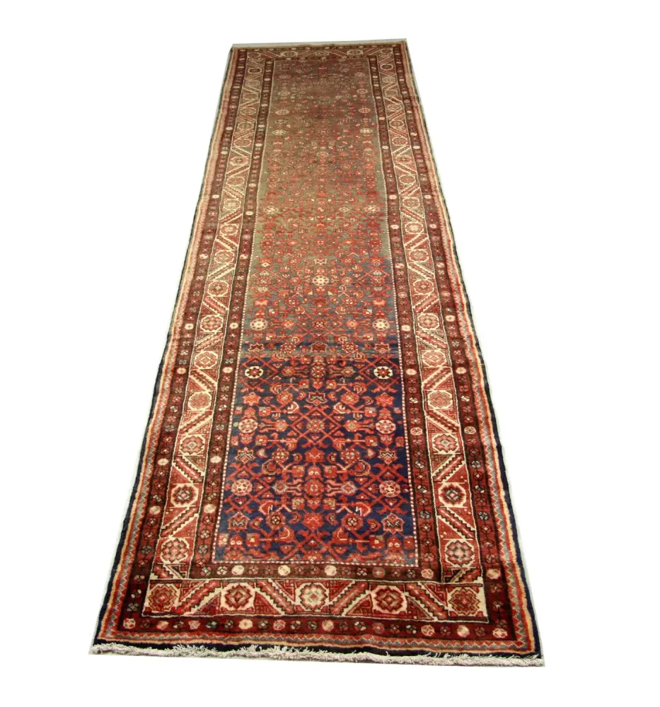 Løper Persisk teppe - Nomadisk - 440 x 114 cm - rød