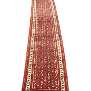 Løper Persisk teppe - Nomadisk - 470 x 93 cm - rød