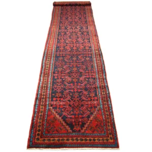 Løper Persisk teppe - Nomadisk - 497 x 107 cm - blå