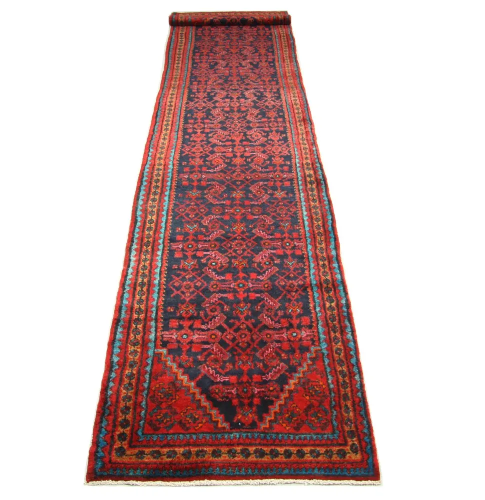 Løper Persisk teppe - Nomadisk - 497 x 107 cm - blå