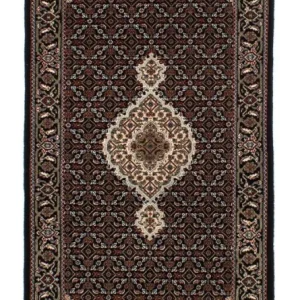 Løper Persisk teppe - Tabriz - 195 x 79 cm - mørkeblå