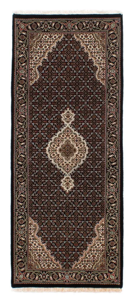 Løper Persisk teppe - Tabriz - 195 x 79 cm - mørkeblå