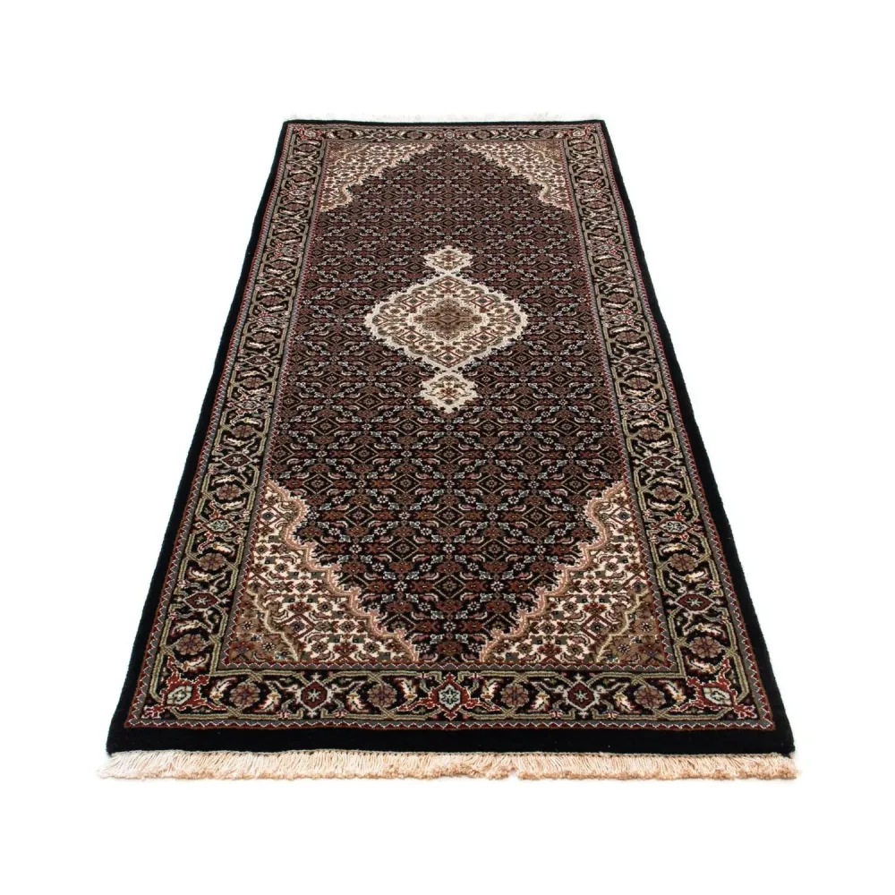 Løper Persisk teppe - Tabriz - 195 x 79 cm - mørkeblå