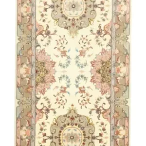 Løper Persisk teppe - Tabriz - 339 x 91 cm - beige