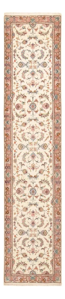 Løper Persisk teppe - Tabriz - Premium - 347 x 77 cm - beige