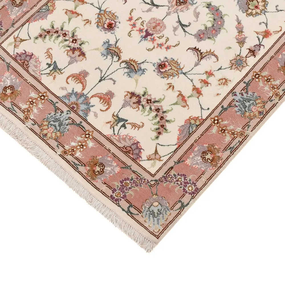 Løper Persisk teppe - Tabriz - Premium - 347 x 77 cm - beige