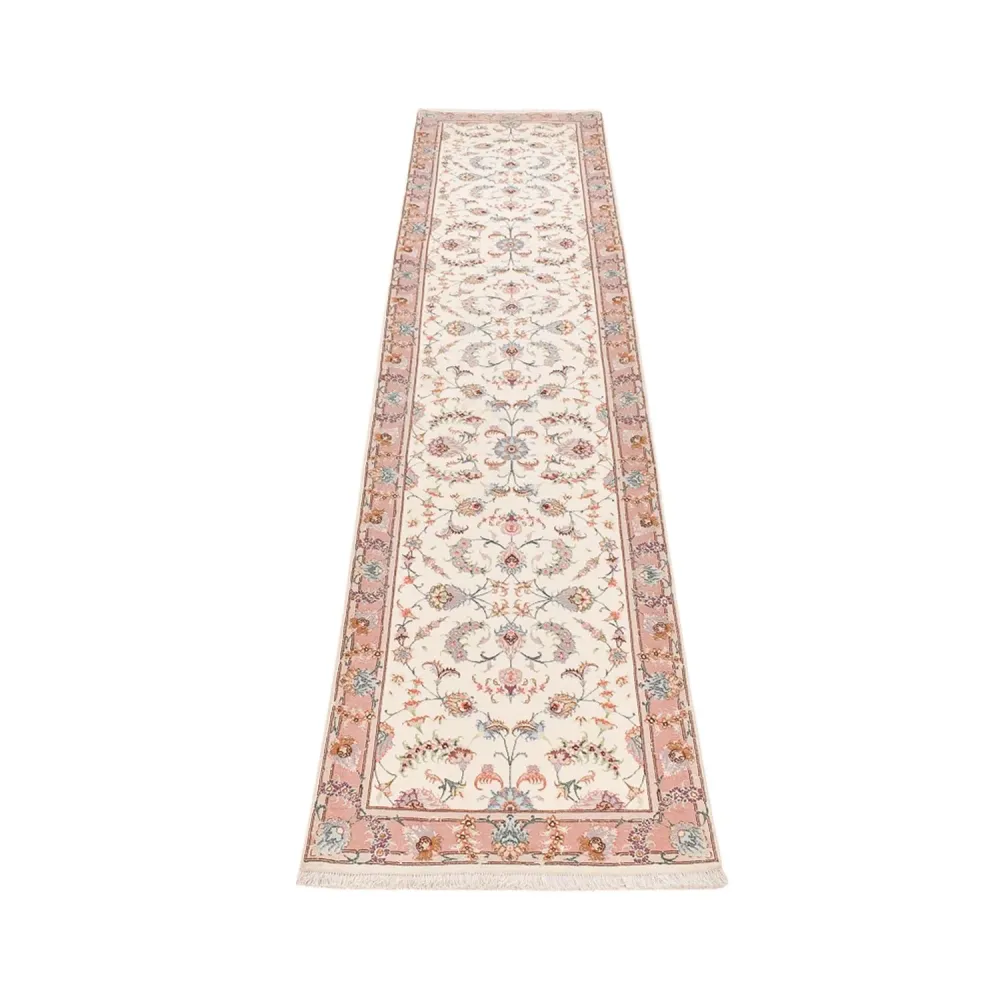 Løper Persisk teppe - Tabriz - Premium - 347 x 77 cm - beige