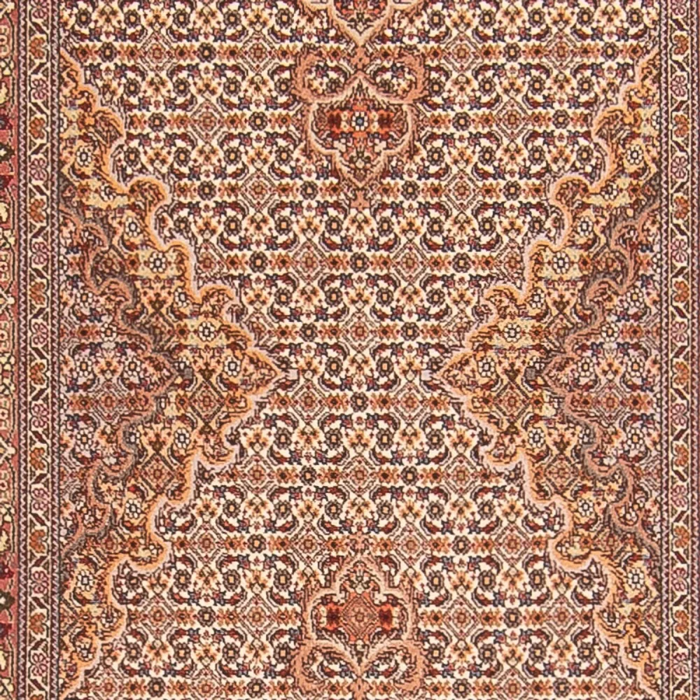 Løper Persisk teppe - Tabriz - Royal - 407 x 78 cm - beige