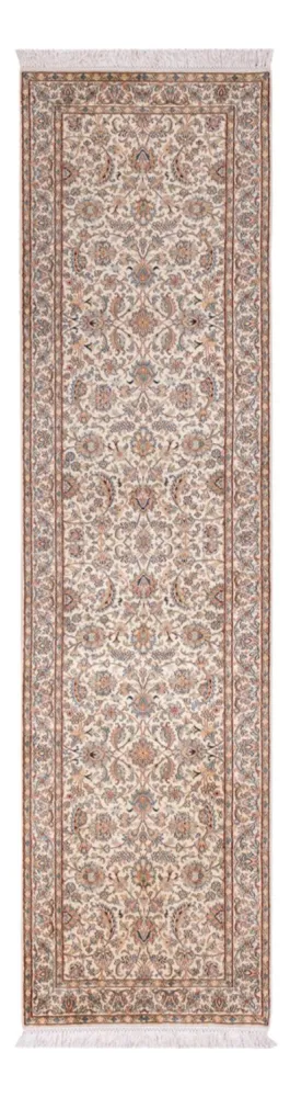 Løper Silketeppe - Kashmir silke - 307 x 77 cm - beige