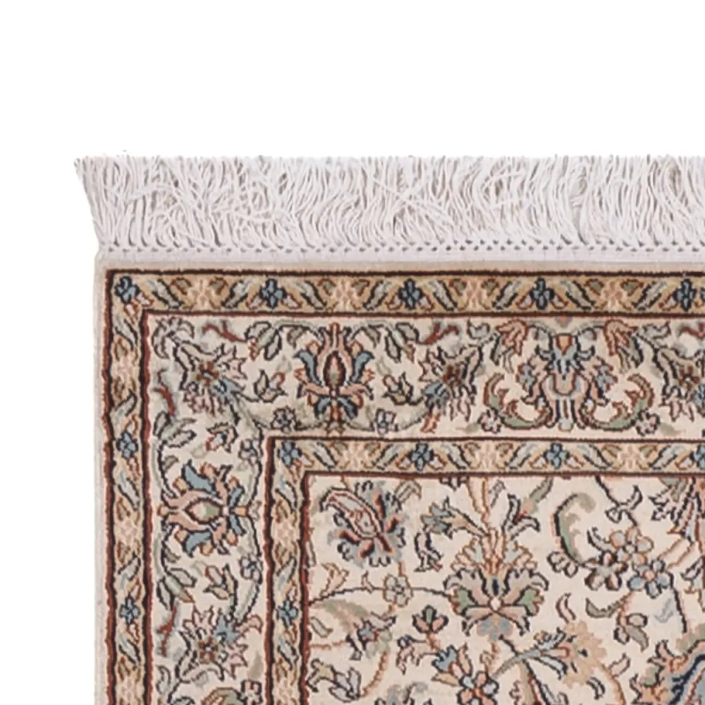 Løper Silketeppe - Kashmir silke - 307 x 77 cm - beige