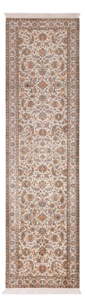 Løper Silketeppe - Kashmir silke - 308 x 80 cm - beige