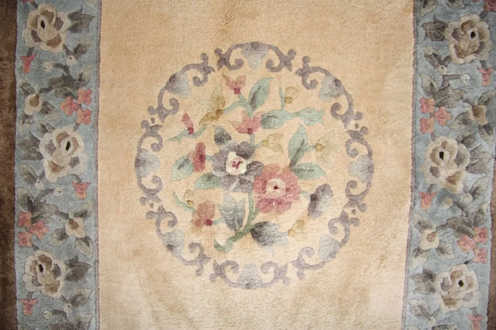 Løper Silketeppe - Kina silke - 337 x 70 cm - flerfarget