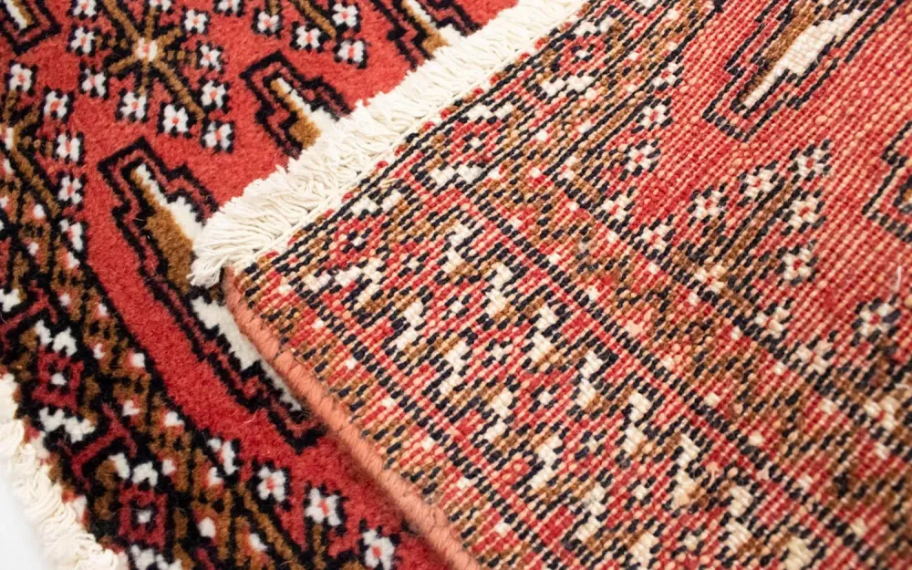 Løper Turkaman teppe - 100 x 50 cm - rød