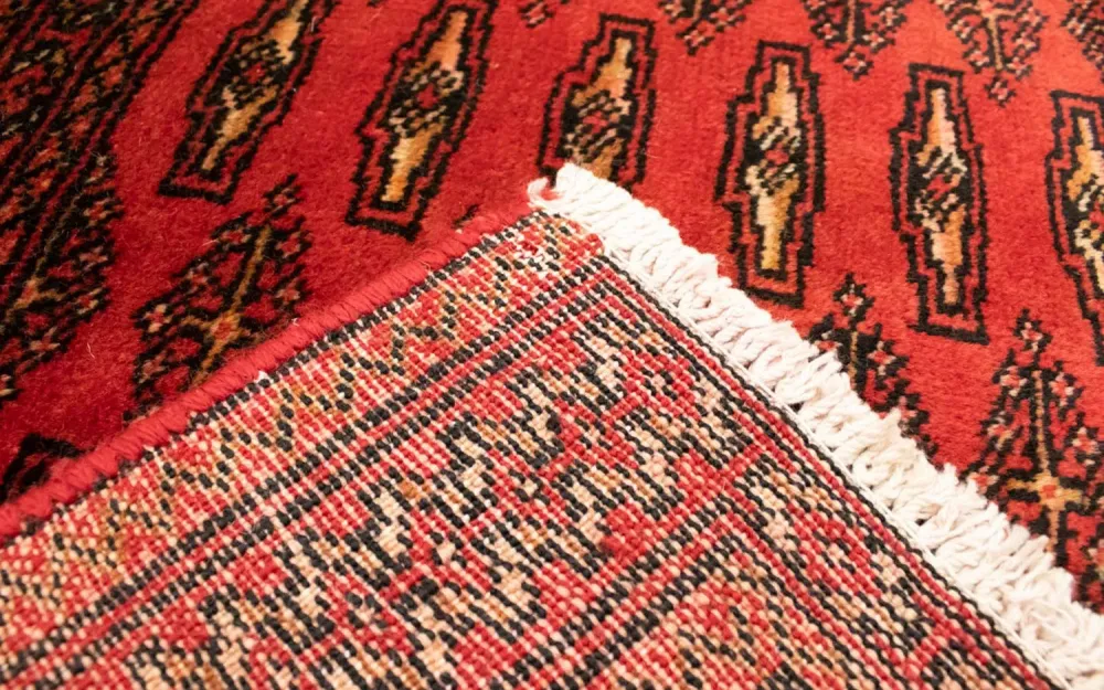 Løper Turkaman teppe - 100 x 50 cm - rød