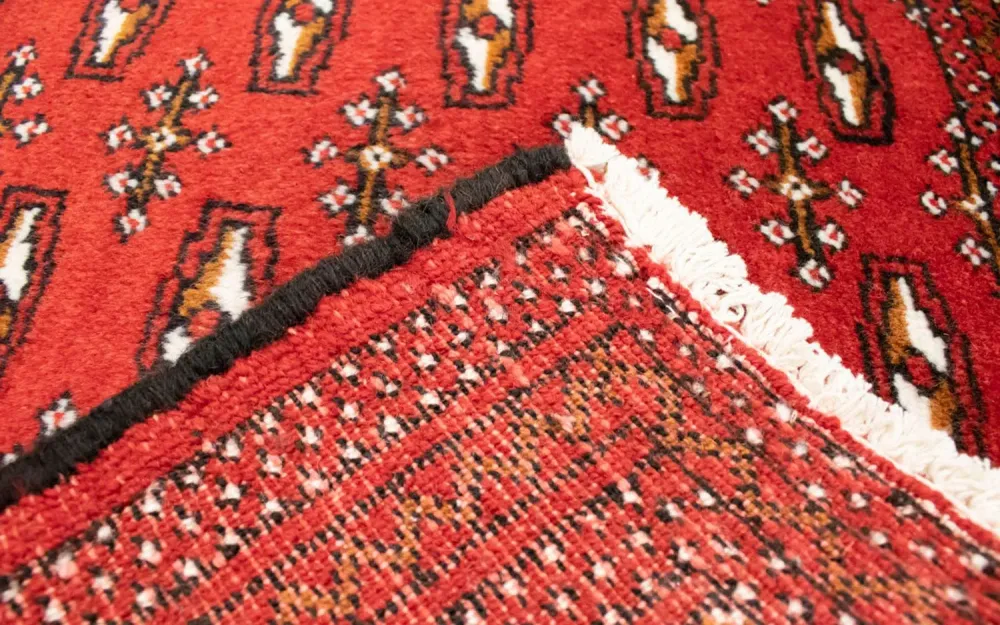 Løper Turkaman teppe - 100 x 50 cm - rød