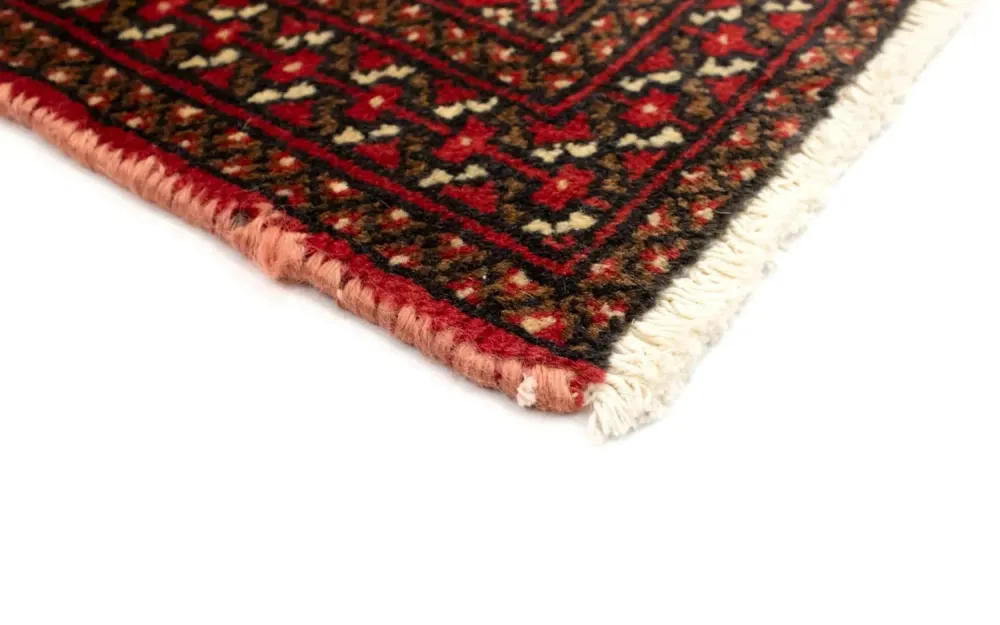 Løper Turkaman teppe - 100 x 50 cm - rød