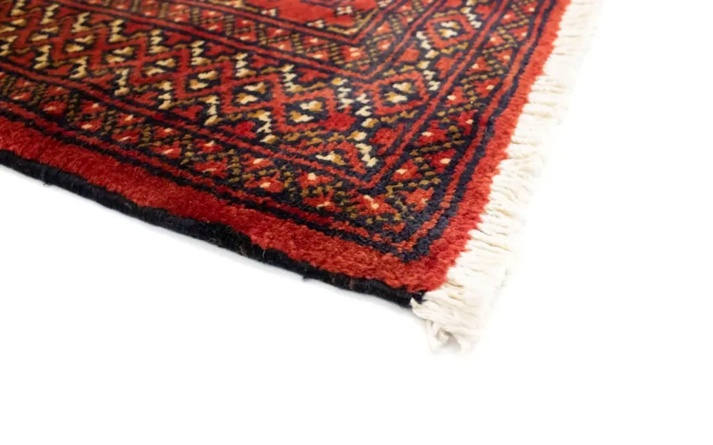 Løper Turkaman teppe - 100 x 50 cm - rød