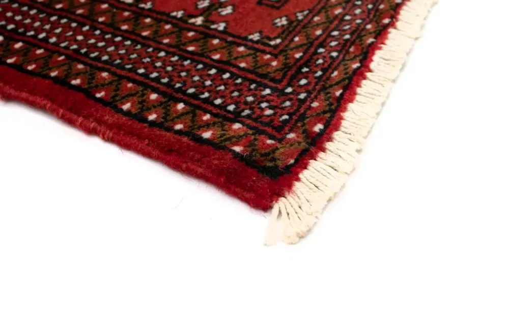 Løper Turkaman teppe - 100 x 50 cm - rød