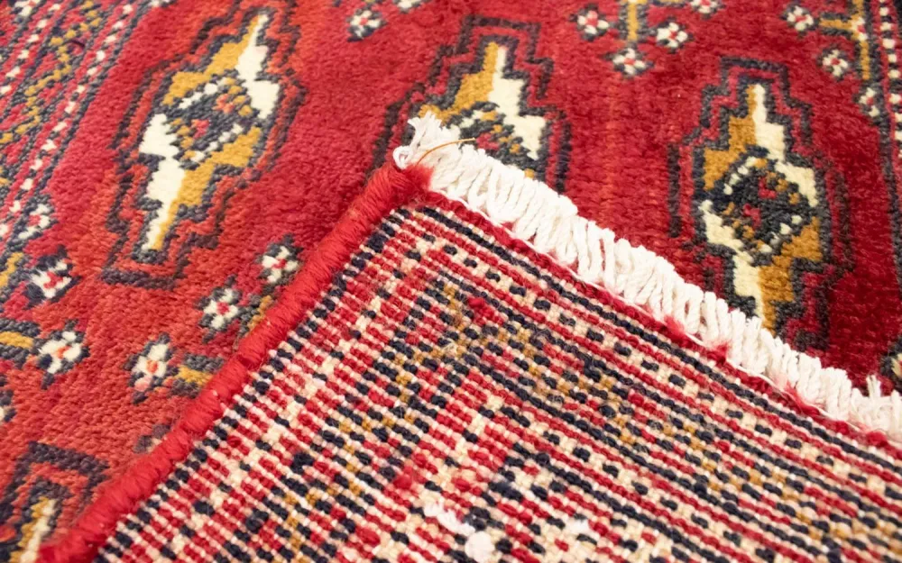 Løper Turkaman teppe - 100 x 50 cm - rød