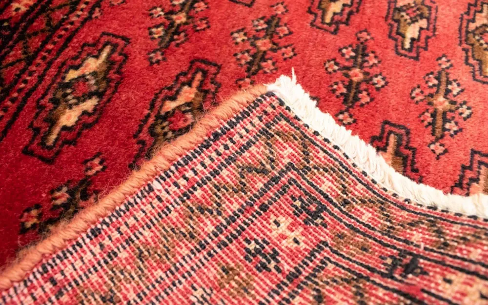 Løper Turkaman teppe - 100 x 50 cm - rød