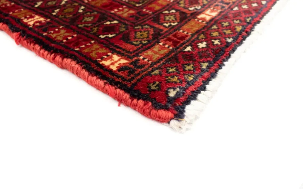 Løper Turkaman teppe - 100 x 50 cm - rød