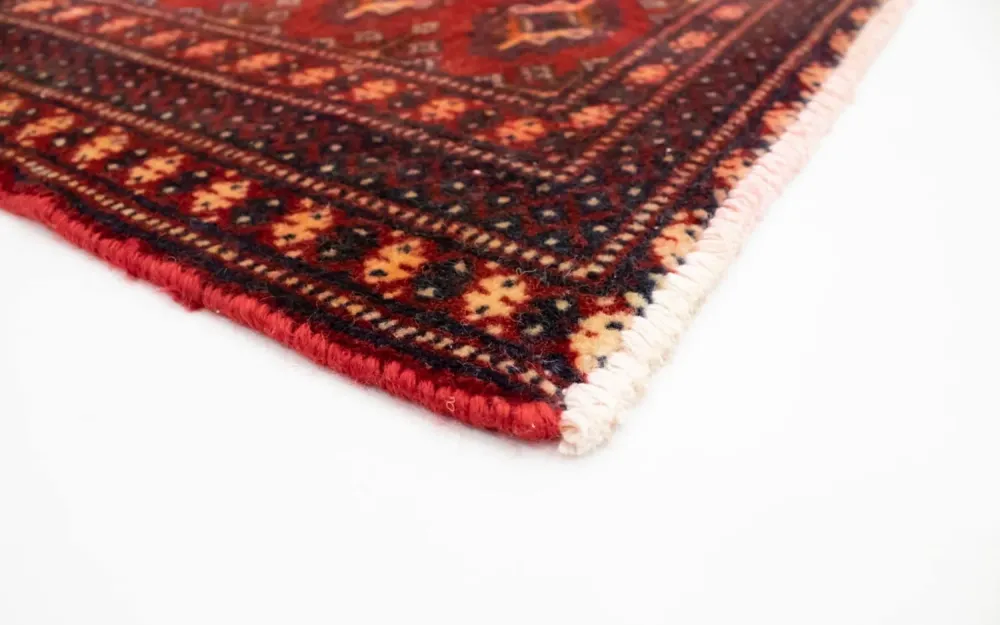 Løper Turkaman teppe - 100 x 50 cm - rød