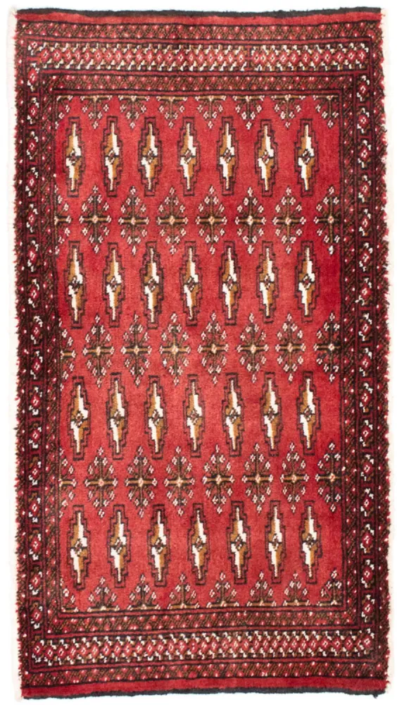 Løper Turkaman teppe - 100 x 50 cm - rød