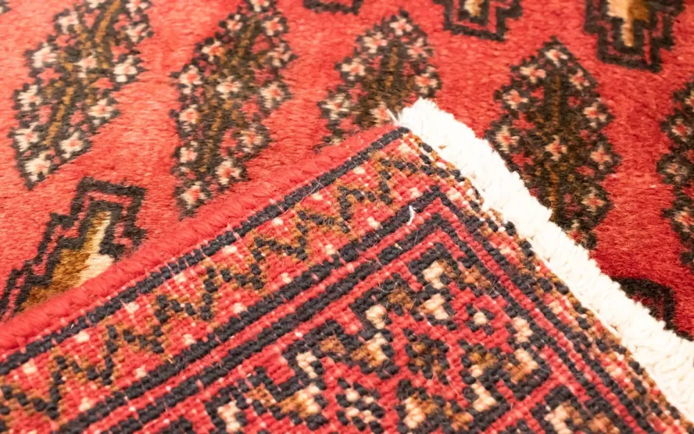 Løper Turkaman teppe - 100 x 50 cm - rød
