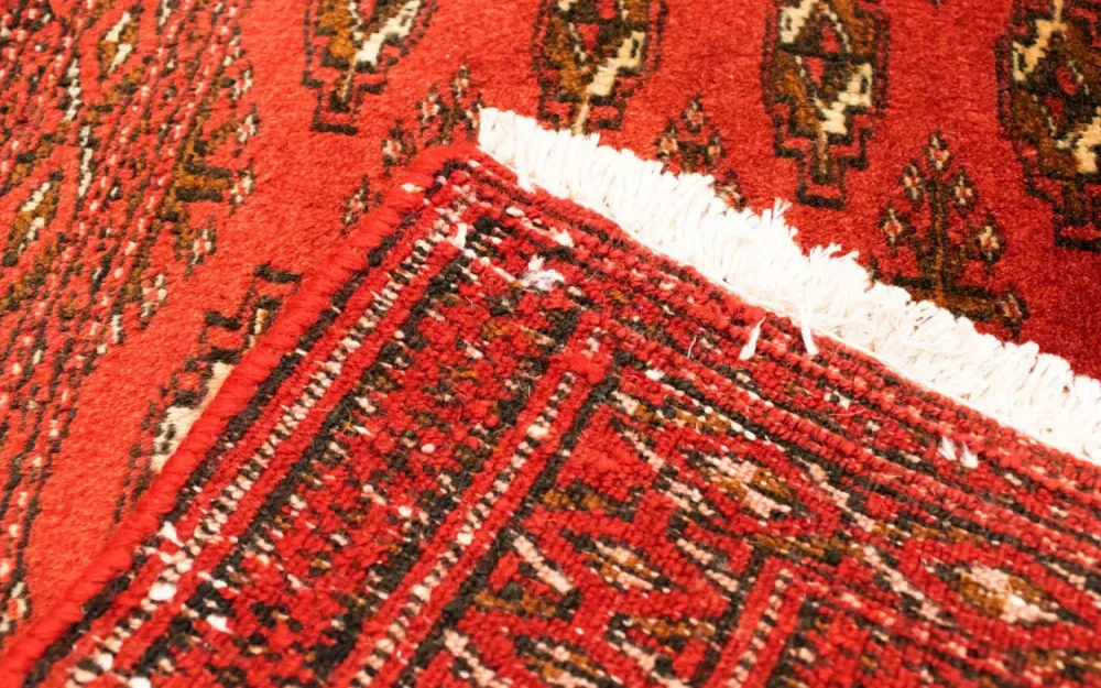 Løper Turkaman teppe - 100 x 50 cm - rød