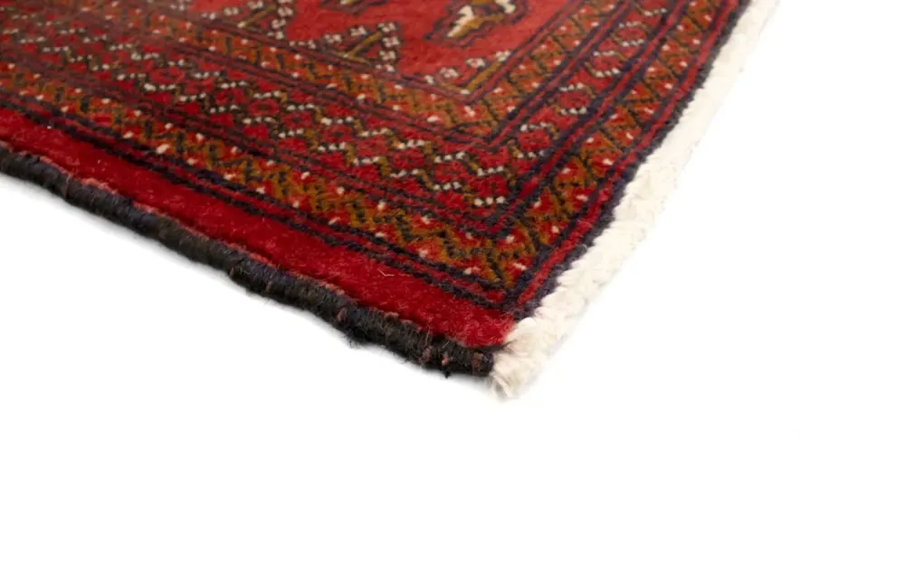 Løper Turkaman teppe - 100 x 50 cm - rød
