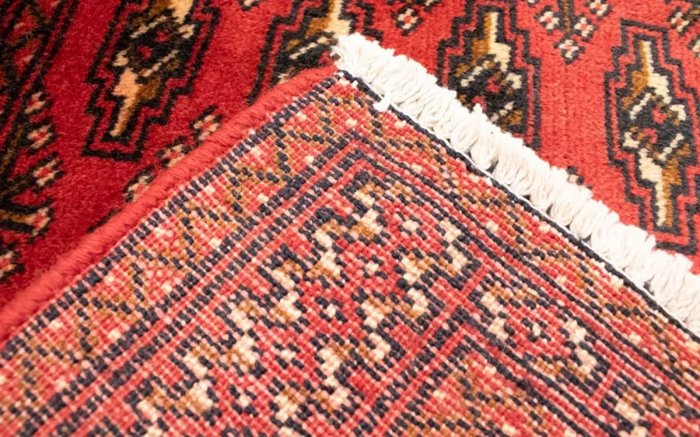 Løper Turkaman teppe - 100 x 50 cm - rød