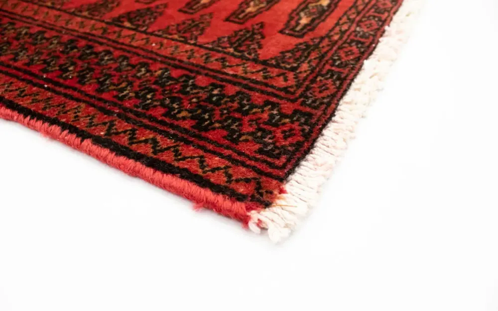 Løper Turkaman teppe - 100 x 50 cm - rød