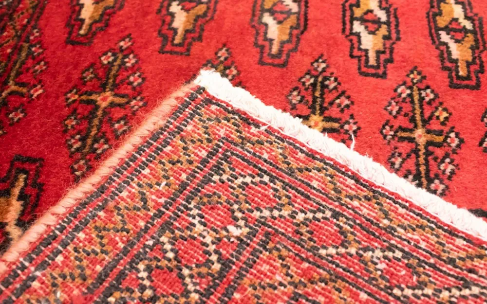 Løper Turkaman teppe - 100 x 50 cm - rød