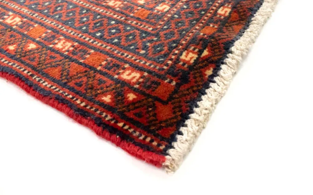 Løper Turkaman teppe - 100 x 50 cm - rød